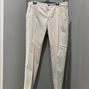 Ag Adriano Goldschmied Tan Chinos Classic Straight-Leg